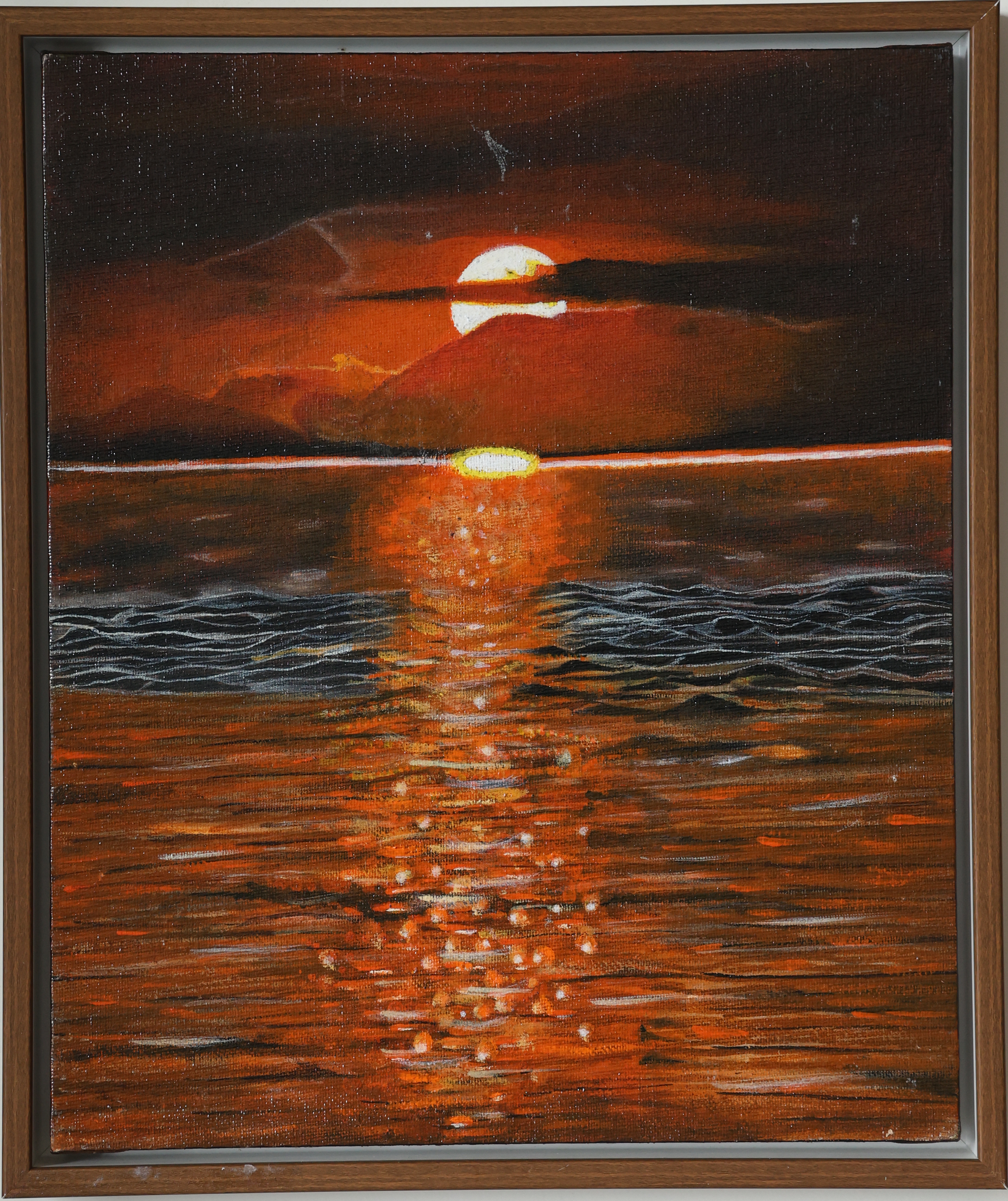 Vertical ethereal abstract flow — mixed media painting by Manali, Ahmedabad artist