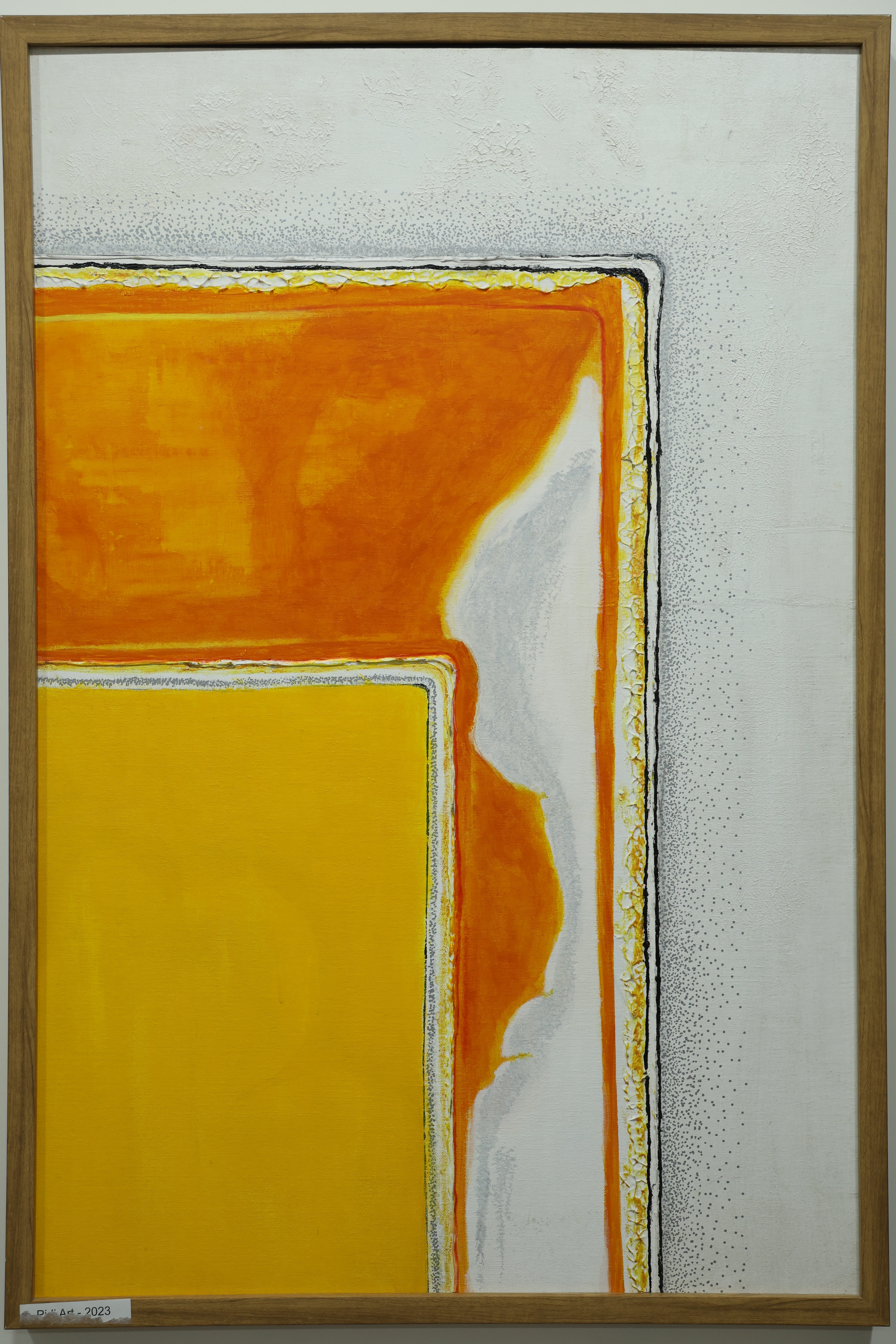 Lotus flowers botanical art — acrylic painting on circular canvas by Manali, Ahmedabad artist